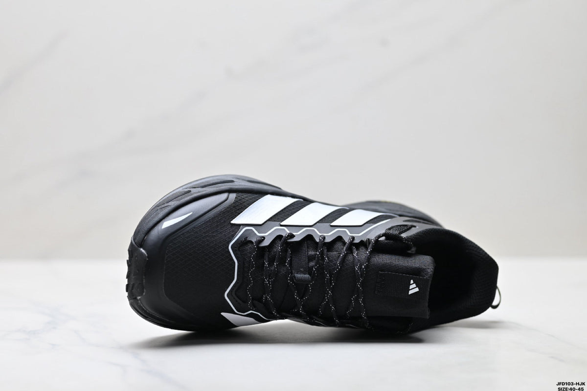 Adidas Waterproof Trail Running Shoes – Black White Outdoor Sneakers