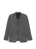 Karl Lagerfeld melange-effect single-breasted blazer