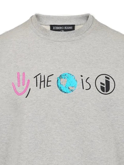 Iceberg graphic-print long-sleeve sweatshirt