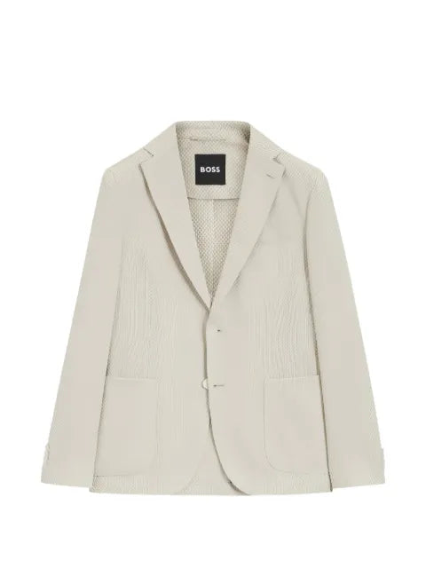 BOSS patterned slim-fit jacket in a cotton blend