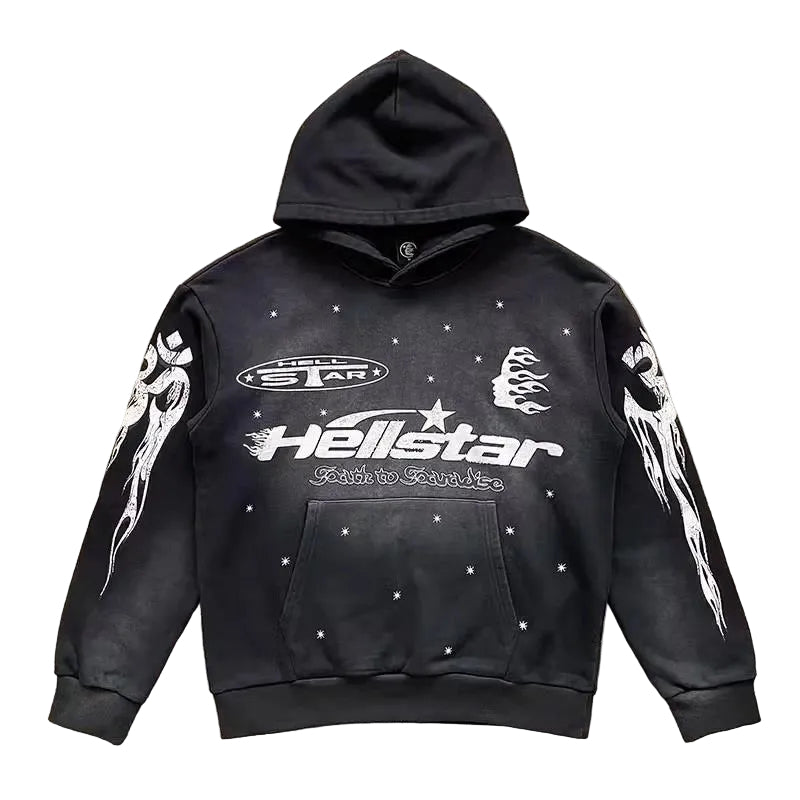 Hellstar Flare Black Flame Broek Hoodie