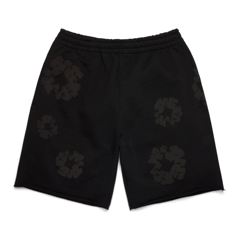 Denim Tears The Cotton Wreath Shorts Chrome Black
