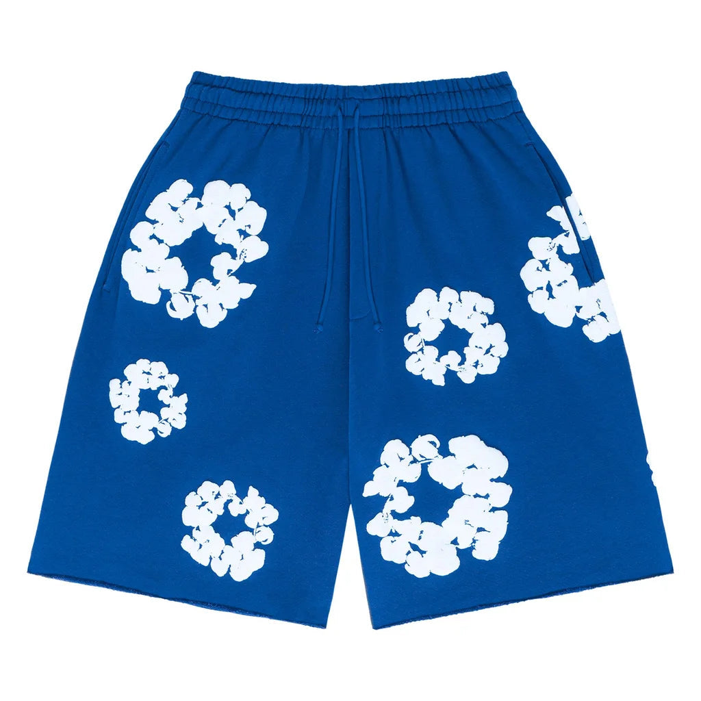Denim Tears The Cotton Wreath Shorts Chrome Black