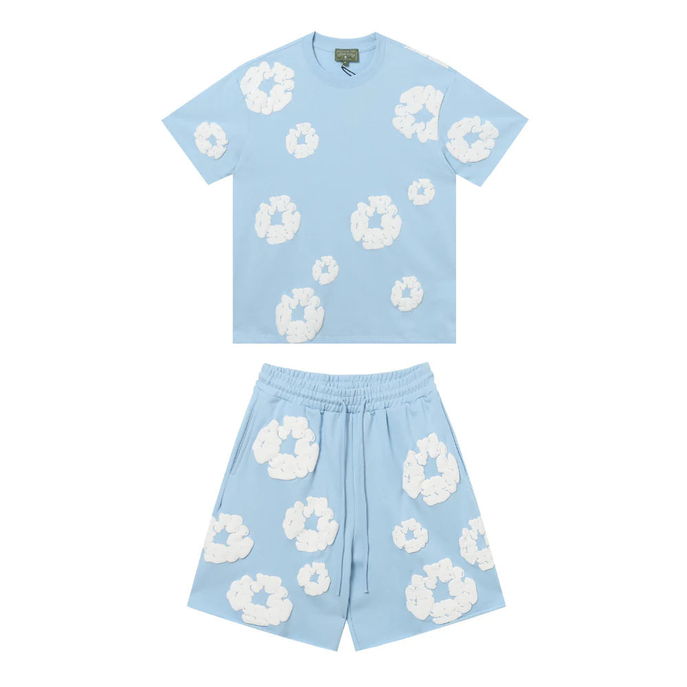 Denim Tears T shirt & Shorts 2 Piece Set
