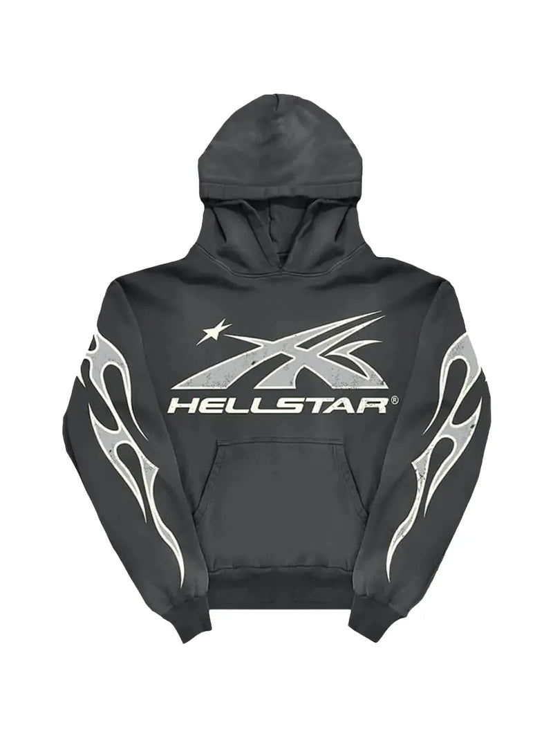 Hellstar flame-print hoodie