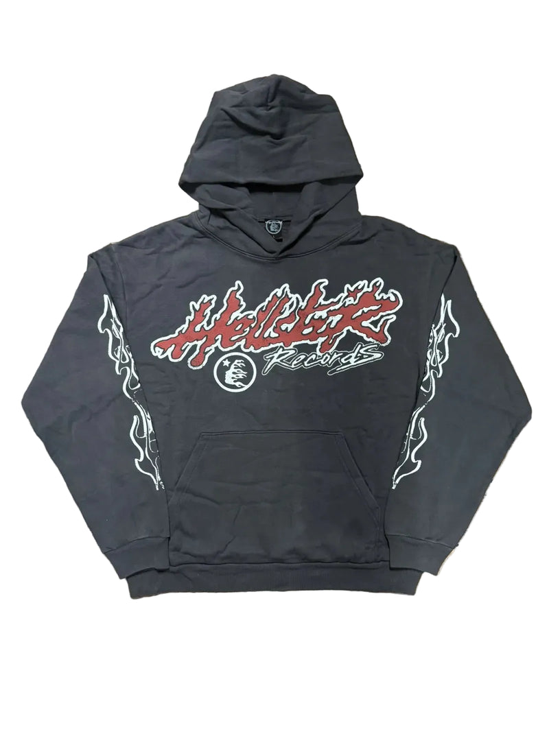 Hellstar Records Tour Hoodie Faded Black