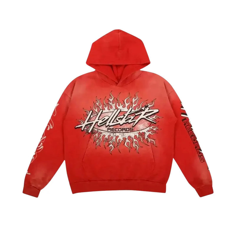 Hellstar Tracksuit set Records Graphic Red
