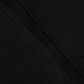 Chanel Double CC Logo Stand Collar Half-Zip Pullover Knit Sweater Black